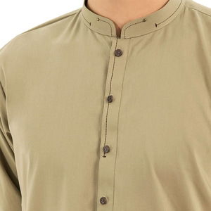 Ensemble de vêtements traditionnels pour hommes en gros : Kameez et Shalwar à manches longues, respirant, avec boutons sur le devant, costume pour homme - Product Image 6