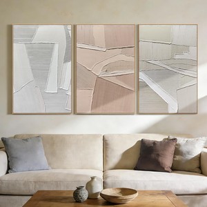 Handcrafted Acacia Wood Modern Geometric Wall <b>Art</b> Panels - Minimalist 3D Design Wholesale - Product Image 4
