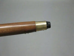 Bâtons de marche rustiques modernes en bois naturel écologique avec poignée en laiton poli, idéaux pour les cadeaux - Product Image 4