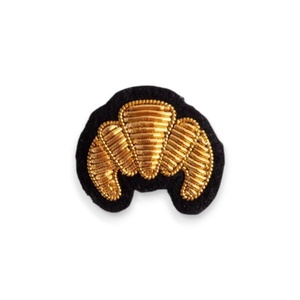 เข็มกลัดปักมือลายเมฆทองคำขายส่ง ทำจากวัสดุทองแดงทนทาน รุ่น AHTA BULLION BADGES LEATHER WORKS COMPANY - Product Image 6