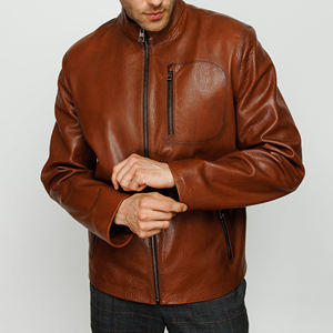 Chaqueta de Cuero 100% para Hombre, la Más Vendida a Bajo Precio, Hecha a Medida con Etiqueta Privada del Comprador - Product Image 4