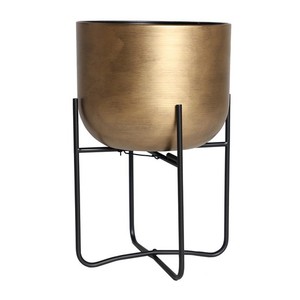 Jardinière rustique en métal galvanisé avec support, pour intérieur et extérieur, décoration de jardin, pot de fleurs surélevé en zinc ondulé, support pour plantes sur pied - Product Image 6