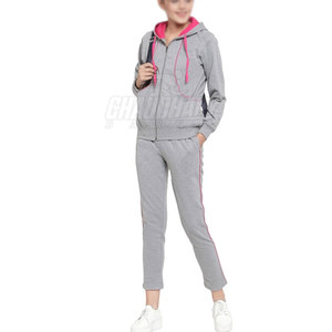 Vêtements décontractés, logo personnalisé, vente d'usine, survêtement pour femmes personnalisé, survêtement à fermeture éclair de haute qualité - Product Image 4