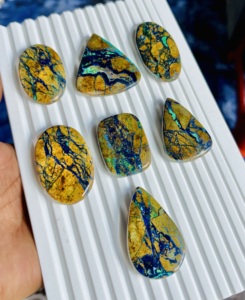 Hermoso Cabujón de Azurita 100% Natural, Grado AAA, Gema Suelta, Excelente Accesorio de Joyería para la Fabricación de Colgantes y Anillos - Product Image 3