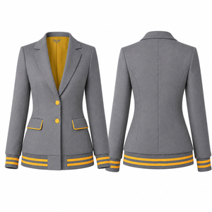Custom Mens & <b>Womens</b> Business Blazer <b>Jacket</b> Formal Office Suit Coat <b>Smart</b> Casual Uniform Tailored Workwear OEM ODM - Product Image 2