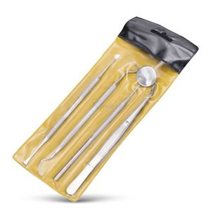 Premium Dental Diagnostic Tool Kit Stainless Steel <b>Mirror</b> Explorer Probe Set With Protective Storage <b>Tray</b> - Product Image 3