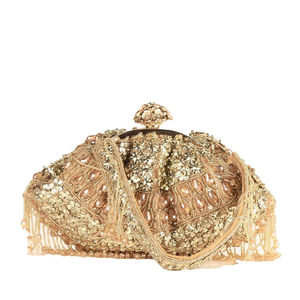 <b>Sequin</b> Beaded Waterproof Party Clutch with Chains for Women Wedding Use Handmade Evening Bridal <b>Bag</b> From India Suppliers - Product Image 6