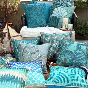 New Arrival Square Glass Beaded Floral Modern Cushion Cover Throw <b>Pillow</b> Covers Elegant Home Decor Accent <b>Christmas</b> New Year - Product Image 2