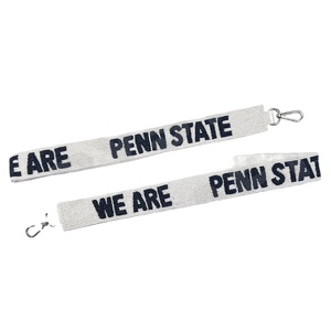 We Are Penn state Sangle de sac à main perlée Sangles de sac de perles de rocaille en or blanc personnalisées Sangle perlée personnalisée pour sacs - Product Image 1