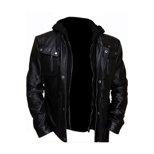 Luxury <b>Mens</b> Genuine <b>Leather</b> <b>Jacket</b> Premium Tailored Fit Modern Casual Fashion Comfortable Daily Wear - Product Image 4
