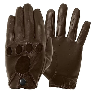 Guantes de Cuero para Conducir con Dedos Completos para Hombre, Más Vendidos, con Logotipo y Color Personalizados, Estilo Retro, Transpirables y con Pantalla Táctil - Product Image 1