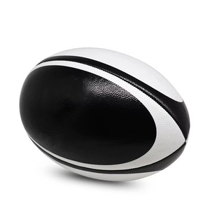 Custom Rugby Ball Size 5 Adult Training Sewn PVC Long Lasting Grip and Super Bladde - Product Image 3