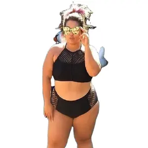 Grosir bikini nilon poliester cetakan khusus bikini Brasil mini dua potong setelan pakaian renang set pakaian pantai wanita