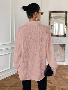 Camisa Larga Oversize Personalizada para Mujer, Estilo Occidental, Holgada, Informal, Fabricante y Proveedor OEM - Product Image 2