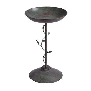 Bain d'oiseaux de jardin haut de gamme en métal et fer forgé, décoration extérieure, taille, forme et couleur personnalisables - Product Image 1