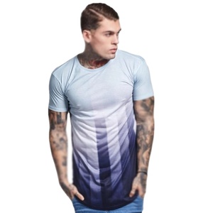 Người đàn ông của T-Shirts hip hop phong cách người đàn ông T-Shirt hai-tone khâu đàn hồi Ngắn Tay áo thời trang TEE thường thời trang dạo phố - Product Image 5