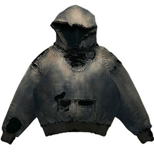 Sudadera con Capucha para Hombre, 100% Algodón, Estilo Vintage, Lavado Ácido, Hombros Caídos, Streetwear, Peso Pesado, Proveedor de Marca Personalizada, Exportadores - Product Image 1