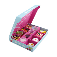 Boîtes en papier personnalisées pour sushi, chocolat, biscuits, desserts, traiteur, emballage, plateau avec séparateurs et sauce