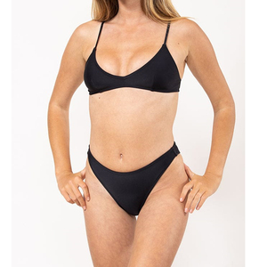 High Quality 2 Piece <b>Set</b> Women's Bandeau <b>Bikini</b> Swimsuit Customizable Color Logo Breathable Eco-Friendly Spandex/Cotton Front - Product Image 4