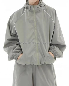 2026 nuevo conjunto de pantalón de chándal y Sudadera con capucha de gran tamaño de invierno para hombres ropa deportiva informal poliéster/algodón - Product Image 4