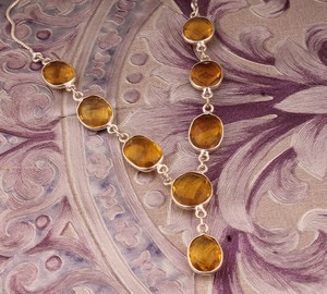 Pendentif en argent sterling avec quartz jaune, bijoux en pierres précieuses faits à la main, collier en cristal naturel, cadeau de mode pour femmes - Product Image 1