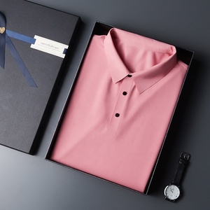 Camiseta Polo Personalizada Cómoda de Nailon y Elastano para Golf, Tenis y Equitación, Sin Costuras, Manga Corta, para Hombre, con Logotipo Personalizado - Product Image 1