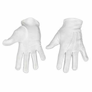 Gants unisexes maçonniques blancs 100% coton avec broderie artisanale, écologiques, pour une utilisation quotidienne en extérieur - Product Image 4