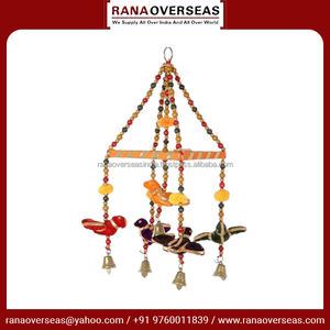 Carillons éoliens en coton Offre Spéciale de haute qualité pour décoration murale avec cloche en métal et perles adaptées à la décoration extérieure des fenêtres - Product Image 3