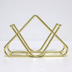 Ornamental Metal Napkin Holder For Banquet Dining Tables Elegant Tissue Storage Decorative Kitchen Accessory Organizer Designs - Product Image 1