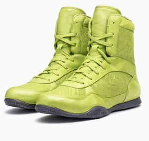 Zapatos de Boxeo Verdes, Duraderos, Ligeros, Antideslizantes, con Cordones, Material PU, Calzado de Entrenamiento para Todas las Estaciones - Product Image 5