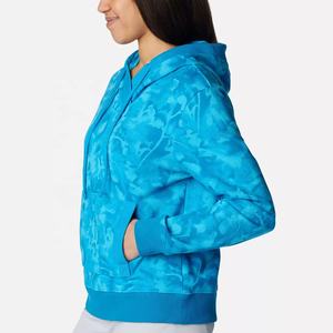 Sweat à capuche à sublimation de haute qualité 100% polyester Conception de logo personnalisé Personnaliser le sweat à capuche à sublimation pour les femmes - Product Image 6