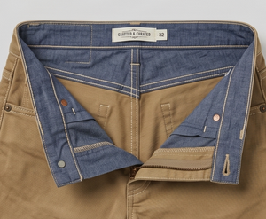 Pantalones Cortos de Mezclilla de Algodón Color Bronceado para Hombre, Cintura Media, Pierna Recta, Estilo Casual de Verano, Lavado Claro, Color Sólido, Bolsillos, Tejido Transpirable - Product Image 3