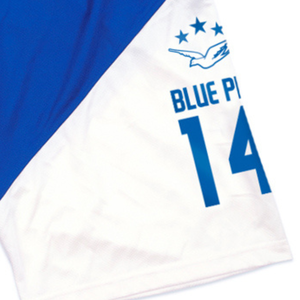 กางเกงบาสเก็ตบอลสีน้ำเงินรอยัล Phi Beta Sigma ลายตัวอักษรกรีก 14 ตัว กางเกงกีฬาโพลีเอสเตอร์สำหรับผู้ชาย - Product Image 4