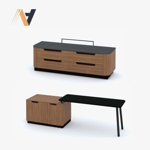 Commercial Bedroom <b>Set</b> with Integrated <b>Bed</b> and Storage Function MDF/HPL/LPL Finishes <b>for</b> Hospitality Projects Vietnam Factory - Product Image 4