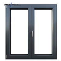 Puertas y Ventanas de Perfil de Aluminio con Apertura Batiente Imagery de Doble Vidrio para Jardín