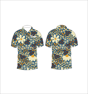 เสื้อโปโลพิมพ์ลายดอกไม้แบบกำหนดเอง แขนสั้น สวมใส่สบาย เหมาะสำหรับกอล์ฟ เทนนิส ชุดทีมฤดูร้อน - Product Image 1