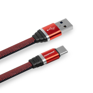 สายชาร์จเร็ว ROADPOWER ทนทาน รองรับทั้ง Type-C และ USB รองรับการชาร์จ GPS เพลง และการโทรพร้อมกัน - Product Image 1