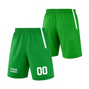 Shorts de football personnalisés de haute qualité fabriqués en usine, séchage rapide, 100 % polyester, avec cordon de serrage, tricotés, unis, sportifs, taille moyenne adulte - Product Image 5