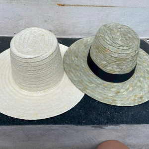 Sombreros de paja natural hechos a mano en fábrica, sombrero de paja estilo jazz de moda, sombrero de playa con ala grande, sombreros de paja extragrandes para el sol - Product Image 1