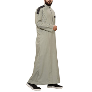 2026 New Fashionable Muslim <b>Men</b> Long Sleeve Middle East Islamic Jubbah Hot Sale Custom Logo High Quality - Product Image 2