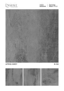 Azulejos de porcelana de 60x60 cm con acabado mate tallado, diseñados para un suelo texturizado con control de profundidad, reflexión de luz y refinamiento. - Product Image 3