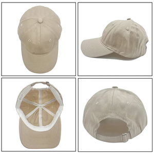 Casquettes de sport souples personnalisées avec logo brodé, vente en gros, casquettes de golf et de baseball en coton uni non structurées de haute qualité pour homme - Product Image 2