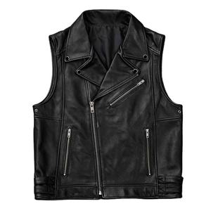 Chaleco de Motociclista de Cuero de Primera Calidad, Ropa Casual para Motociclistas, Proveedor Mayorista de Marca Privada, Chalecos Transpirables Ecológicos - Product Image 1