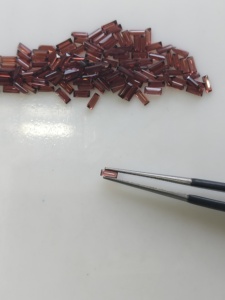 Granat rouge naturel 4x1,5 mm, taille baguette, qualité supérieure, pierre précieuse en vrac pour la fabrication de bijoux - Product Image 2