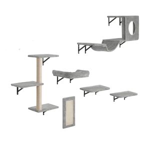 Mobili per Gatti da Parete: Albero per Gatti con Piattaforme, Tappeti di Salto, Amaca e Divano per Arrampicata - Product Image 1