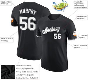 เสื้อยืดโพลีเอสเตอร์ระบายอากาศได้ดี น้ำหนัก 180 กรัม แบบสั้น คอกลม สำหรับผู้ชาย ชุดกีฬา ชื่อทีมสั่งทำได้ เสื้อเจอร์ซีย์ลำลองสำหรับนักกีฬา - Product Image 5