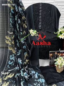 Conjunto de Salwar Kameez y Dupatta de Rayón y Algodón de Alta Calidad con Bordado para Festivales, Compra en Línea en India - Product Image 2