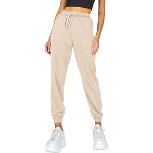 Pantalon de jogging personnalisé pour femme, taille haute, avec poches, en coton et élasthanne, idéal pour l'été et le fitness - Product Image 4