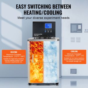 Circolatore da Laboratorio 6L con Display LCD, Pompa di Raffreddamento a Bassa Temperatura 23-212°F, Attrezzatura per Refrigerazione da Laboratorio - Product Image 3