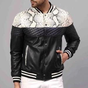 Nouvelle Arrivée Blouson Bomber Hiver Homme Coupe Slim Col Montant 100% Cuir Respirant Personnalisable Style Tendance - Product Image 4